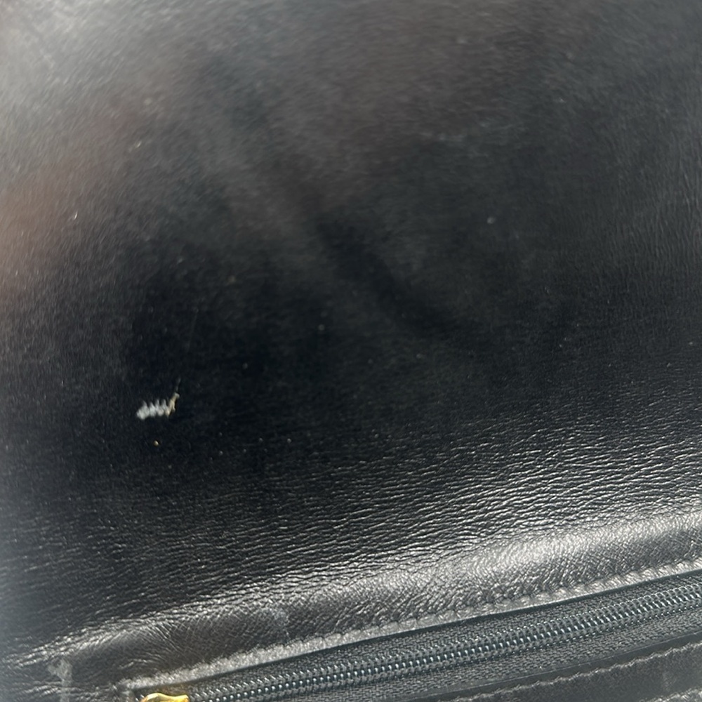 Elegant Black Quilted Genuine Leather Chain Bag - Picture 13 of 16